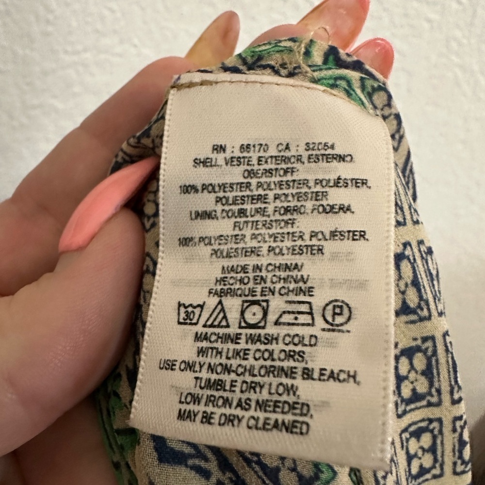 Anthropologie Vanessa Virginia Chama Kaftan Maxi Dress. In Pink and Green - Sz S - Picture 9 of 10